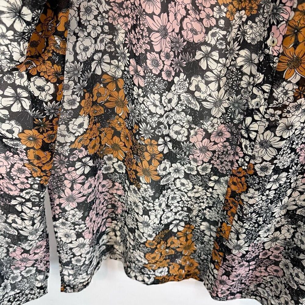 H&M Floral Sheer Button Up Tunic - Picture 8 of 11